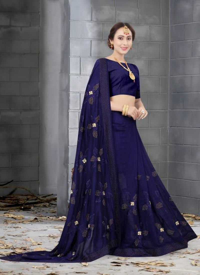 NARI SHEHNAZ Latest Designer Fancy Wedding Wear Vichitra Bloming Silk Heavy Resham And jari Embroidery Work With Siroski Hot Fix Stone Work Saree Collection